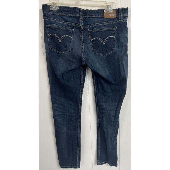 EUC Levi's Demi Curve Women's Low Rise Skinny Stretch Blue Jeans Size 31x30 - Picture 3 of 6